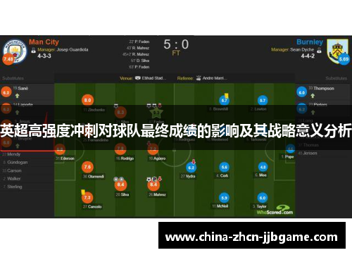 英超高强度冲刺对球队最终成绩的影响及其战略意义分析
